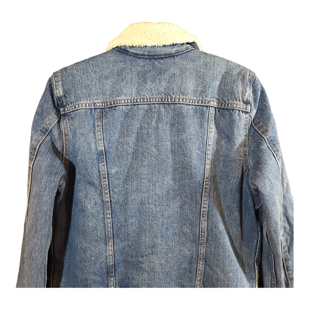 Levi's Original Sherpa Fleece Denim Trucker Jacke… - image 4